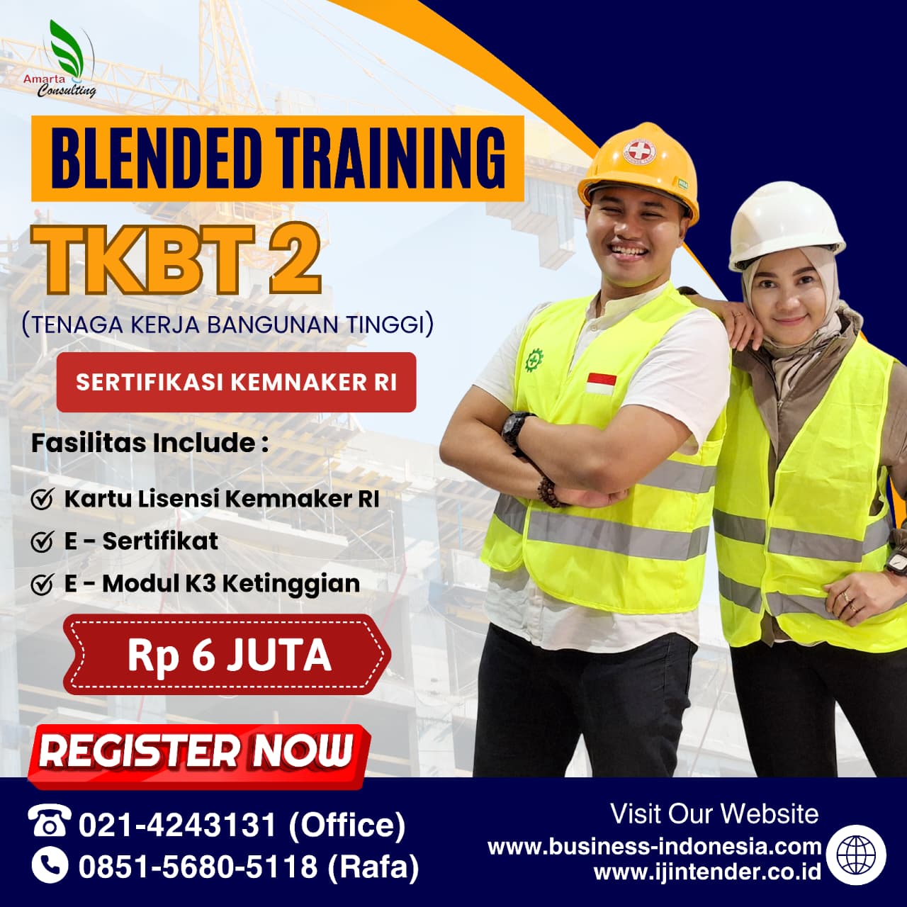 Training & Sertifikasi Tenaga Kerja Bangunan Tinggi (TKBT 2)